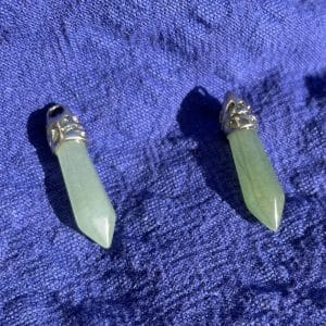 lithothérapie, pierres fines, pierres naturelles, bien-entre, bijoux, fait main, Pendentif Pointe - Aventurine