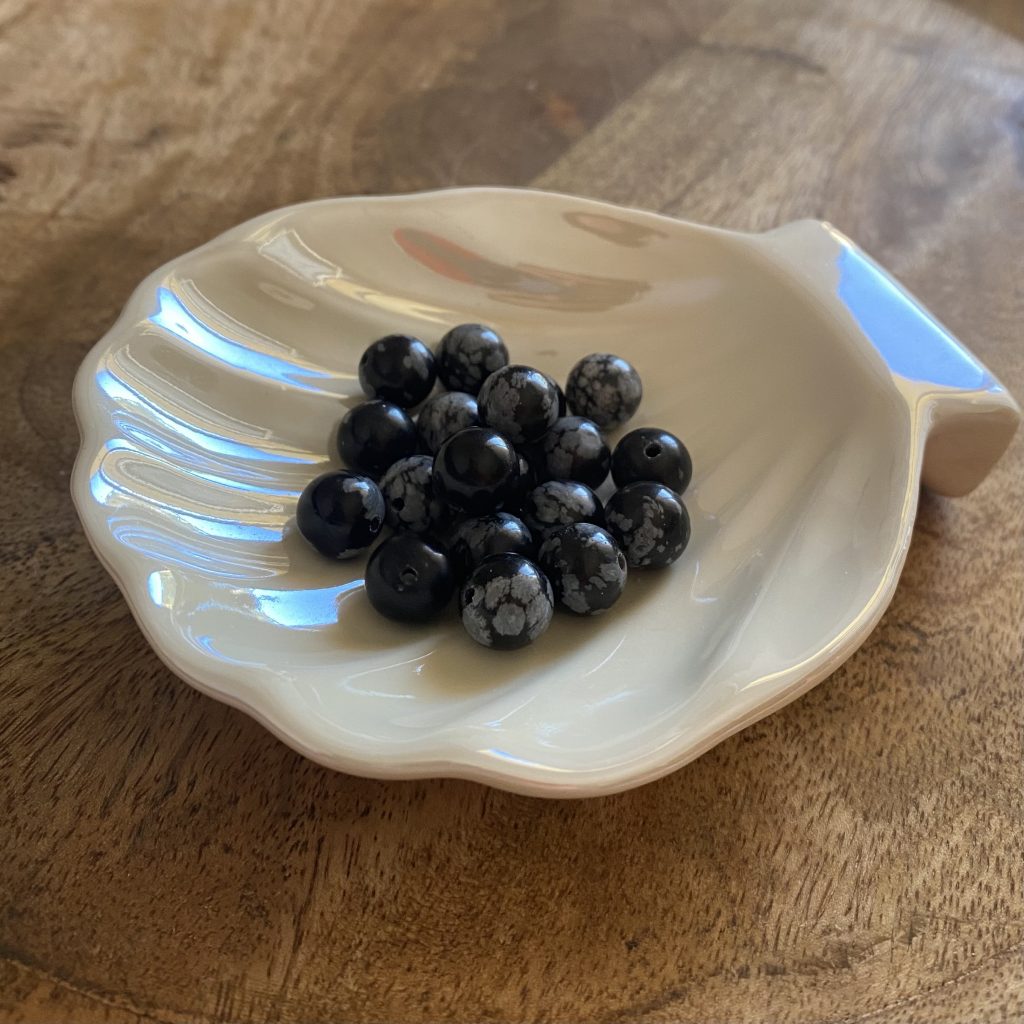 Obsidienne neige - bijoux - fait main - lithothérapie - pierres fines - pierres naturelles - boutique - france