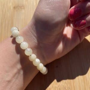 pierres fines pierres naturelles lithothérapie bijoux - Bracelet Baba - Calcite Jaune et Oeil de Tigre 8mm