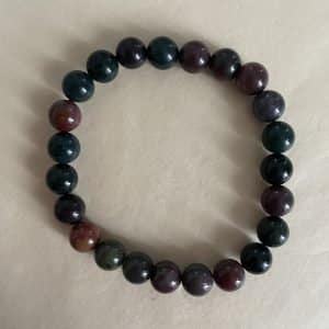 pierres fines pierres naturelles lithoth&eacute;rapie bijoux Bracelet Jaspe Heliotrope