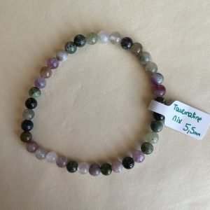pierres fines pierres naturelles lithothérapie bijoux Bracelet Tourmaline Mix