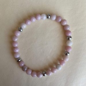 pierres fines pierres naturelles lithothérapie bijoux Bracelet opale rose
