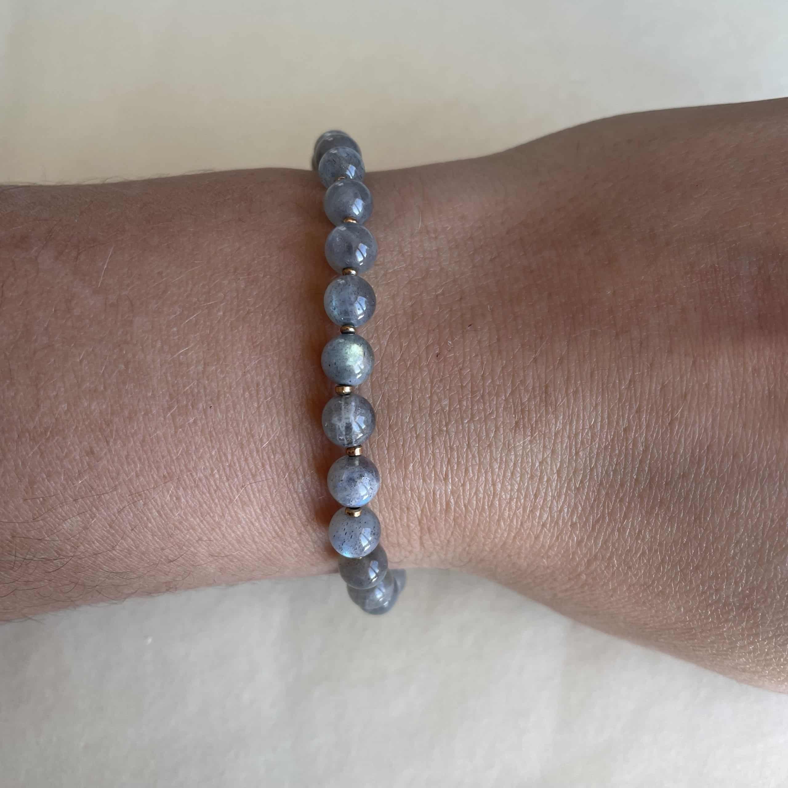 pierres fines pierres naturelles lithothérapie bijoux Bracelet labradorite