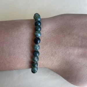 Agate Mousse Acné Succès Lithothérapie Bijoux Pierres fines Pierres naturelles Bracelet