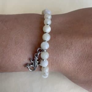 pierres fines pierres naturelles lithothérapie bijoux Bracelet Calcite Jaune Lézart Géko