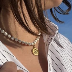 Collier Belle - Magnésite 6mm - Collier - Bijoux - Lithothérapie - Pierres fines - Pierres Naturelles