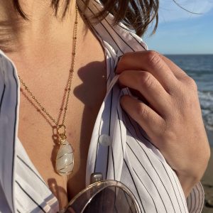 Collier Beauty - Pierre de Lune bleutée - Collier - Bijoux - Lithothérapie - Pierres fines - Pierres Naturelles - pièces uniques