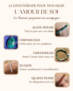 Equilibrage énergétique : Estime de soi - Minéraux 1