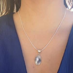 lithothérapie, pierres fines, pierres naturelles, bien-entre, bijoux, fait main, Pendentif - Merlinite