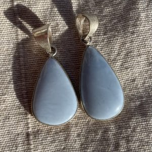 Bijoux - Lithothérapie - Pierres fines - Pierres Naturelles - Pendentif - Angélite