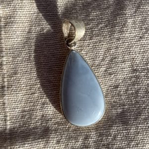 Bijoux - Lithothérapie - Pierres fines - Pierres Naturelles - Pendentif - Angélite