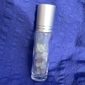 Roll-on aventurine / améthyste / cristal de roche / fluorite / Lapis lazuli - lithothérapie - aromathérapie - pierres fines -pierres naturelles
