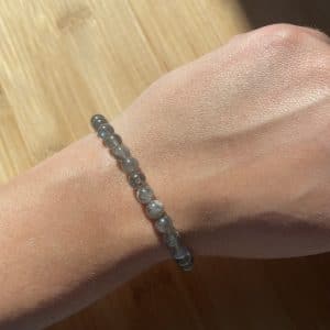 lithothérapie, pierres fines, pierres naturelles, bien-entre, bijoux, fait main, Bracelet Lou - Labradorite "A" 6mm
