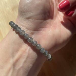 lithothérapie, pierres fines, pierres naturelles, bien-entre, bijoux, fait main, Bracelet Lou - Labradorite "A" 6mm