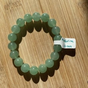 lithothérapie, pierres fines, pierres naturelles, bien-entre, bijoux, fait main, Bracelet Lou - Aventurine verte 10mm