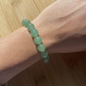 lithothérapie, pierres fines, pierres naturelles, bien-entre, bijoux, fait main, Bracelet Lou - Aventurine verte 10mm