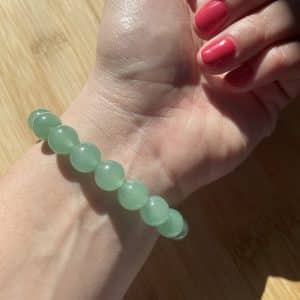 lithothérapie, pierres fines, pierres naturelles, bien-entre, bijoux, fait main, Bracelet Lou - Aventurine verte 10mm