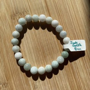 lithothérapie, pierres fines, pierres naturelles, bien-entre, bijoux, fait main, Bracelet Lou - Jade Jadéite 8mm