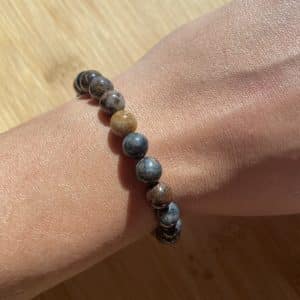 lithothérapie, pierres fines, pierres naturelles, bien-entre, bijoux, fait main, Bracelet Lou - Pietersite 8mm