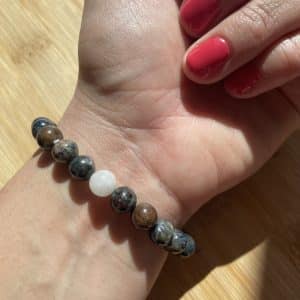 lithothérapie, pierres fines, pierres naturelles, bien-entre, bijoux, fait main, Bracelet Lou - Pietersite 8mm