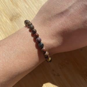 lithothérapie, pierres fines, pierres naturelles, bien-entre, bijoux, fait main, Bracelet Lou - Pietersite 6mm