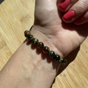 lithothérapie, pierres fines, pierres naturelles, bien-entre, bijoux, fait main, Bracelet Lou - Oeil de Faucon 8mm