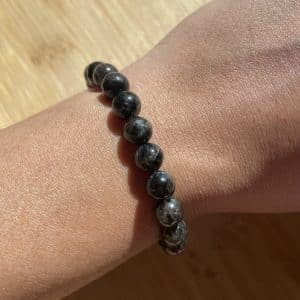 lithothérapie, pierres fines, pierres naturelles, bien-entre, bijoux, fait main, Bracelet Lou - Biotite 8mm