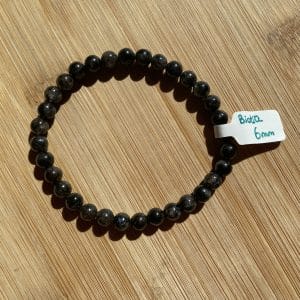 lithothérapie, pierres fines, pierres naturelles, bien-entre, bijoux, fait main, Bracelet Lou - Biotite 6mm