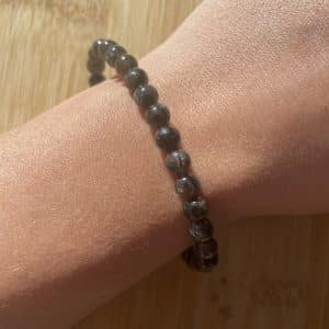 lithothérapie, pierres fines, pierres naturelles, bien-entre, bijoux, fait main, Bracelet Lou - Biotite 6mm