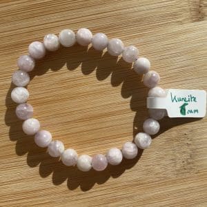 lithothérapie, pierres fines, pierres naturelles, bien-entre, bijoux, fait main, Bracelet Lou - Kunzite 6mm