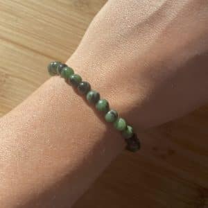 lithothérapie, pierres fines, pierres naturelles, bien-entre, bijoux, fait main, Bracelet Lou - Rubis Zoïsite 6mm