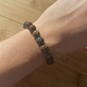 lithothérapie, pierres fines, pierres naturelles, bien-entre, bijoux, fait main, Bracelet Lou - Pietersite 10mm