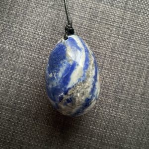 Lithotéhrapie, rééducation du périnée, Oeuf de Yoni - Lapis lazuli