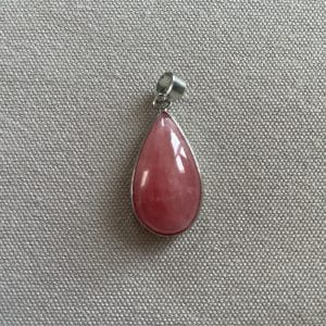 lithothérapie, pierres fines, pierres naturelles, bien-entre, bijoux, fait main, Pendentif - Rhodocrosite