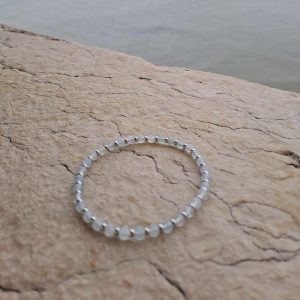 lithothérapie, pierres fines, pierres naturelles, bien-entre, bijoux, fait main, Bracelet Maé - Aigue Marine 4mm